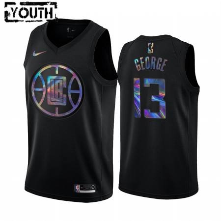 Maglia NBA Los Angeles Clippers Paul George 13 Iridescent HWC Collection Swingman - Bambino